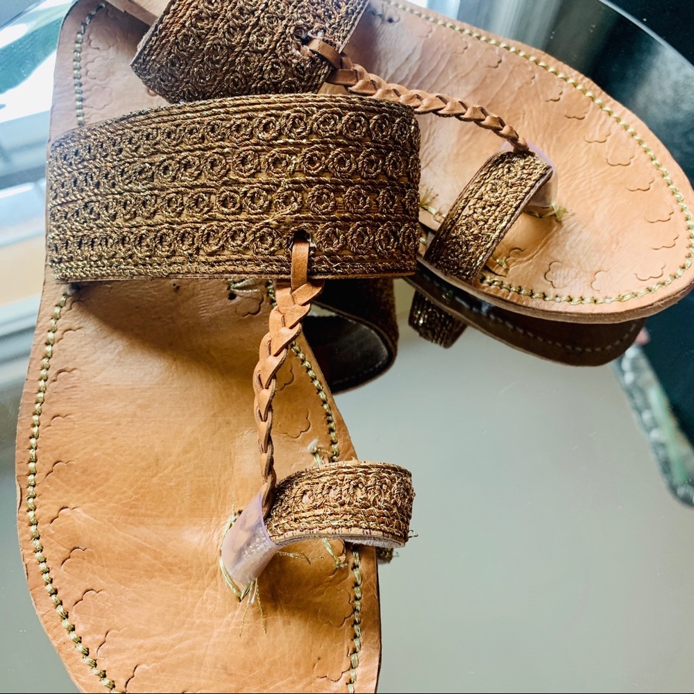 Hand made leather flips